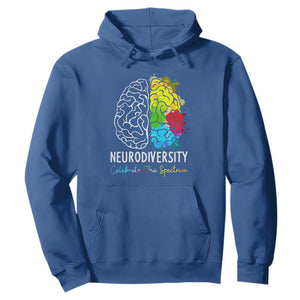 Proud Autism Hoodie Neurodiversity Celebrate The Spectrum TS01 Royal Blue Printyourwear