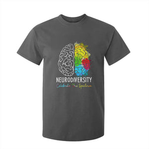 Proud Autism T Shirt For Kid Neurodiversity Celebrate The Spectrum TS01 Dark Heather Printyourwear