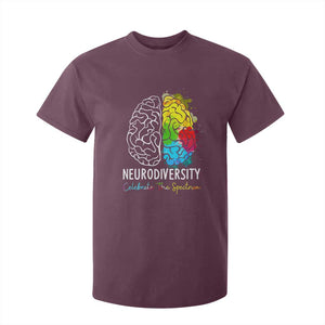 Proud Autism T Shirt For Kid Neurodiversity Celebrate The Spectrum TS01 Maroon Printyourwear