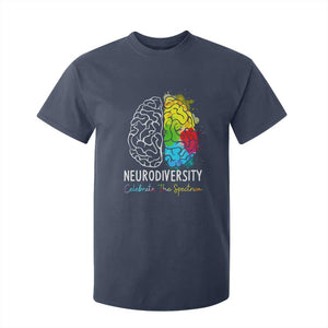 Proud Autism T Shirt For Kid Neurodiversity Celebrate The Spectrum TS01 Navy Printyourwear
