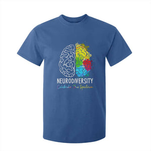 Proud Autism T Shirt For Kid Neurodiversity Celebrate The Spectrum TS01 Royal Blue Printyourwear