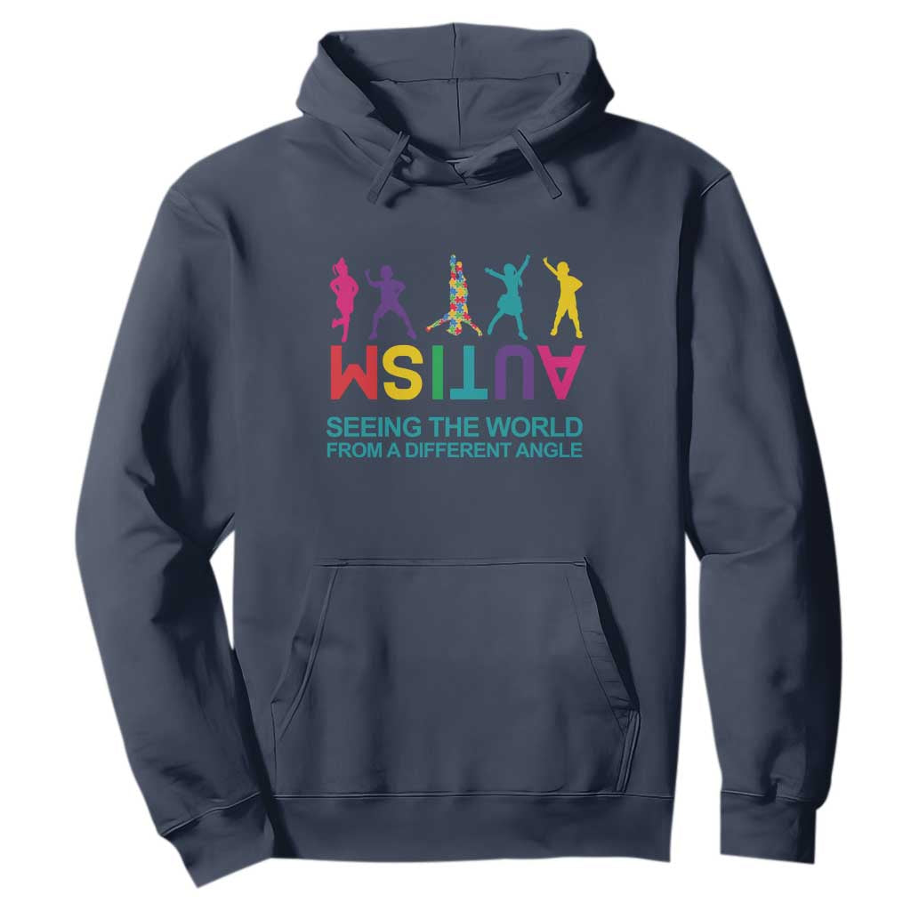 Proud Autism Hoodie Seeing The World From A Different Angle TS01 Navy Printyourwear