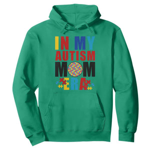 In My Autism Mom Era Hoodie Love Support Puzzle Piece TS01 Irish Green Printyourwear