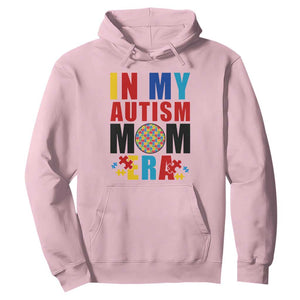 In My Autism Mom Era Hoodie Love Support Puzzle Piece TS01 Light Pink Printyourwear