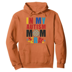 In My Autism Mom Era Hoodie Love Support Puzzle Piece TS01 Orange Printyourwear