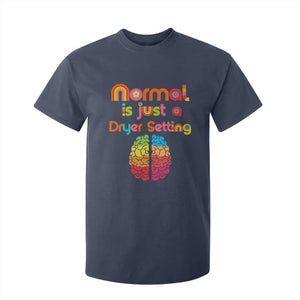 Proud Autism T Shirt For Kid Normal Is Just A Dryer Setting Neurodiversity Brain TS01 Navy Printyourwear