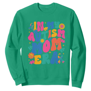 Autism Mama Sweatshirt In My Autism Mom Era TS01 Irish Green Printyourwear