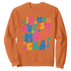 Autism Mama Sweatshirt In My Autism Mom Era TS01 Orange Printyourwear