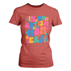 Autism Mama T Shirt For Women In My Autism Mom Era TS01 Red Printyourwear