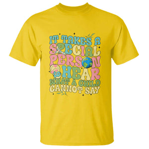 Embrace Autism T Shirt It Takes A Special Person To Hear What A Child Cannot Say TS01 Daisy Printyourwear