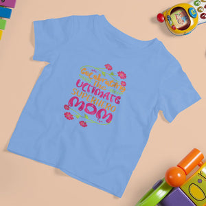 Happy Mother's Day T Shirt For Kid Celebrating Ultimate Super Hero Mom TS01 Carolina Blue Printyourwear