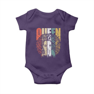 Black History Education Baby Onesie For Women Educated Strong Black Queen TS01 Purple Print Your Wear