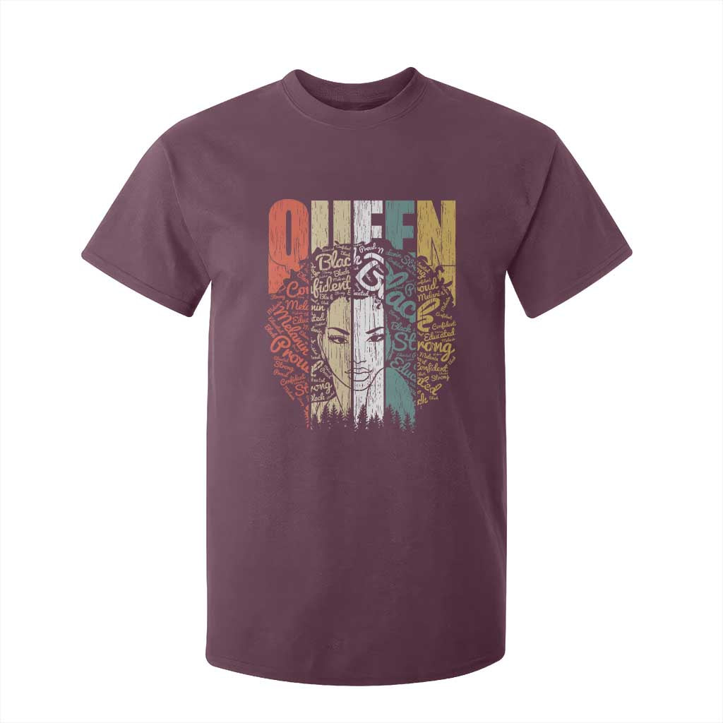 Black History Education T Shirt For Kid For Women Educated Strong Black Queen TS01 Maroon Print Your Wear