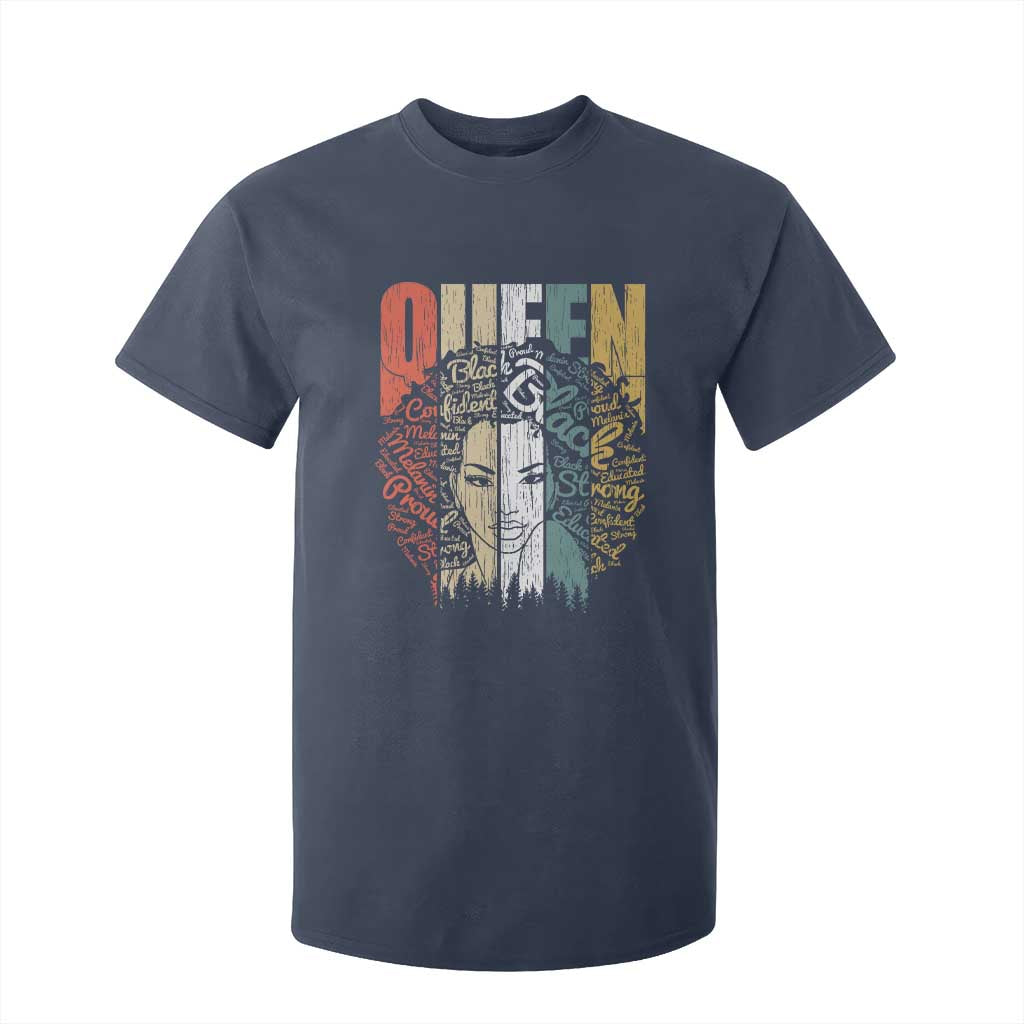 Black History Education T Shirt For Kid For Women Educated Strong Black Queen TS01 Navy Print Your Wear