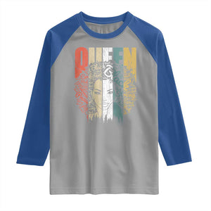 Black History Education Raglan Shirt For Women Educated Strong Black Queen TS01 Sport Gray Royal Print Your Wear