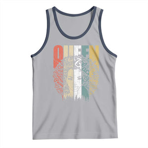 Black History Education Tank Top For Women Educated Strong Black Queen TS01 Athletic Heather Navy Print Your Wear