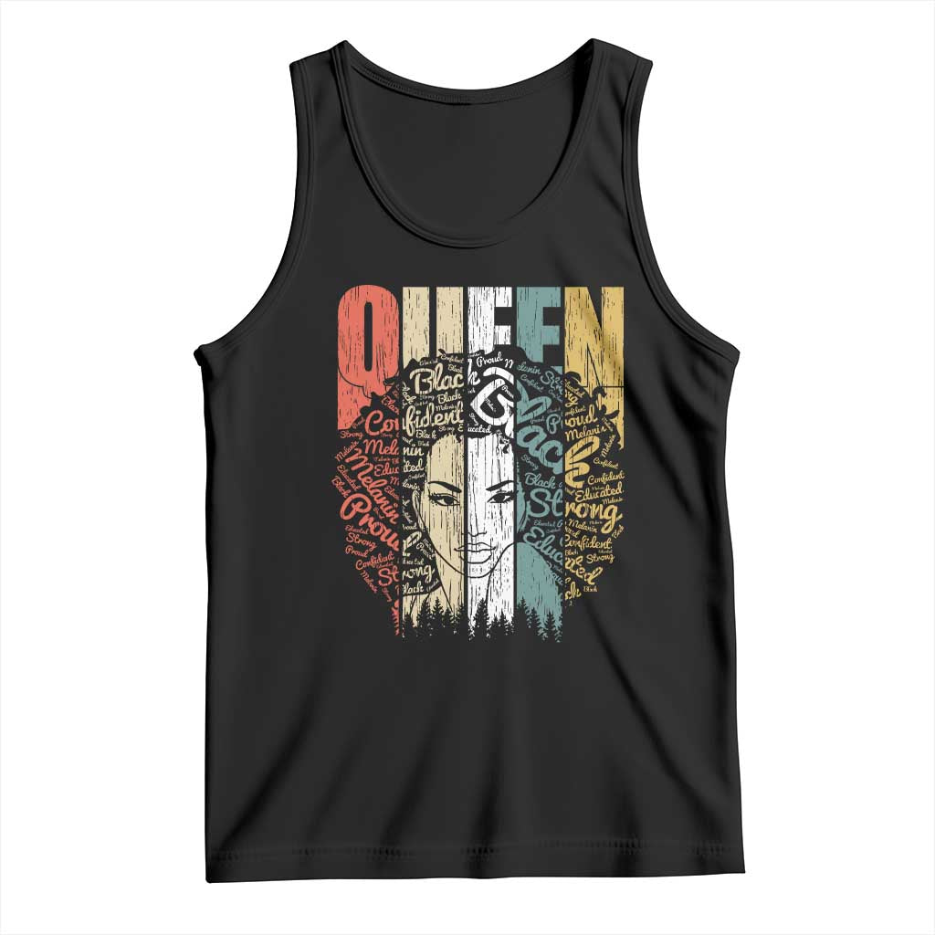 Black History Education Tank Top For Women Educated Strong Black Queen TS01 Black Print Your Wear