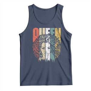 Black History Education Tank Top For Women Educated Strong Black Queen TS01 Navy Print Your Wear