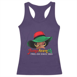 Juneteenth 1865 Racerback Tank Top Celebrating Black Freedom Day TS01 Purple Print Your Wear