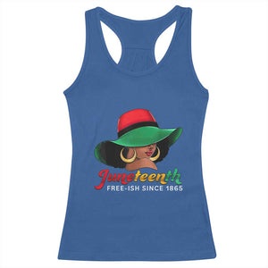 Juneteenth 1865 Racerback Tank Top Celebrating Black Freedom Day TS01 Royal Blue Print Your Wear