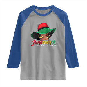 Juneteenth 1865 Raglan Shirt Celebrating Black Freedom Day TS01 Sport Gray Royal Print Your Wear