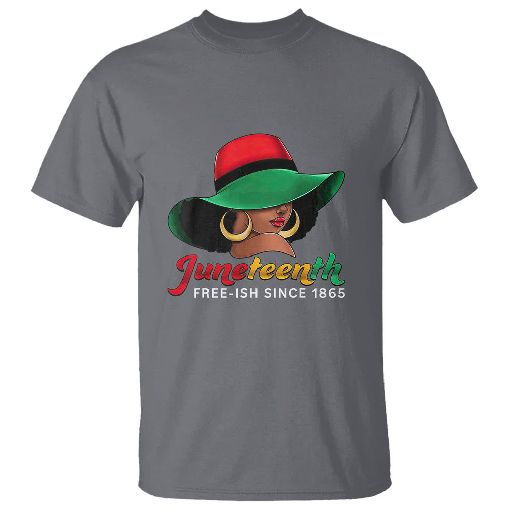 Juneteenth for Women T Shirt Celebrating Black Freedom Day 1865 TS01 Charcoal Printyourwear