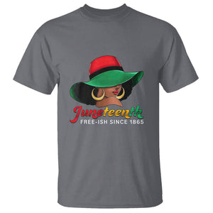 Juneteenth for Women T Shirt Celebrating Black Freedom Day 1865 TS01 Charcoal Printyourwear