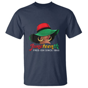 Juneteenth for Women T Shirt Celebrating Black Freedom Day 1865 TS01 Navy Printyourwear