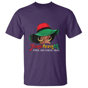 Juneteenth for Women T Shirt Celebrating Black Freedom Day 1865 TS01 Purple Printyourwear
