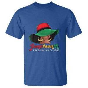 Juneteenth for Women T Shirt Celebrating Black Freedom Day 1865 TS01 Royal Blue Printyourwear