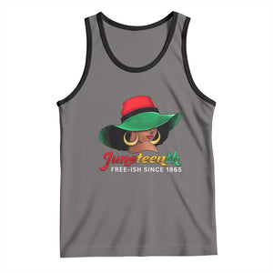 Juneteenth 1865 Tank Top Celebrating Black Freedom Day TS01 Deep Heather Black Print Your Wear