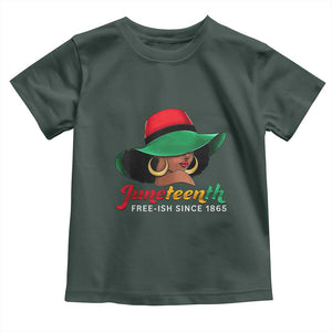 Juneteenth 1865 Toddler T Shirt Celebrating Black Freedom Day TS01 Dark Forest Green Print Your Wear