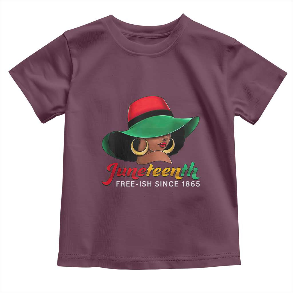 Juneteenth 1865 Toddler T Shirt Celebrating Black Freedom Day TS01 Maroon Print Your Wear