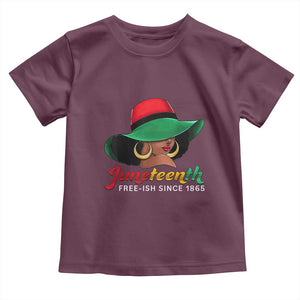 Juneteenth 1865 Toddler T Shirt Celebrating Black Freedom Day TS01 Maroon Print Your Wear