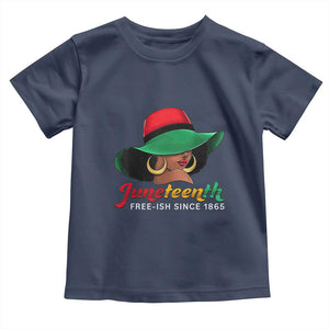 Juneteenth 1865 Toddler T Shirt Celebrating Black Freedom Day TS01 Navy Print Your Wear