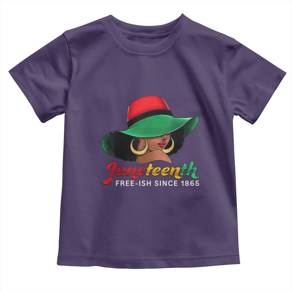 Juneteenth 1865 Toddler T Shirt Celebrating Black Freedom Day TS01 Purple Print Your Wear