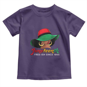 Juneteenth 1865 Toddler T Shirt Celebrating Black Freedom Day TS01 Purple Print Your Wear