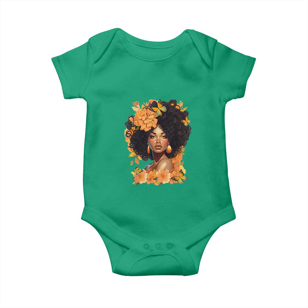 Black Women Unapologetically Dope Juneteenth Black History Baby Onesie TS01 Irish Green Print Your Wear