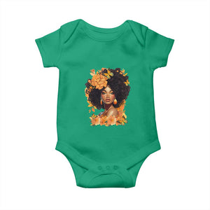 Black Women Unapologetically Dope Juneteenth Black History Baby Onesie TS01 Irish Green Print Your Wear