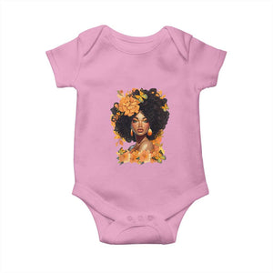 Black Women Unapologetically Dope Juneteenth Black History Baby Onesie TS01 Light Pink Print Your Wear