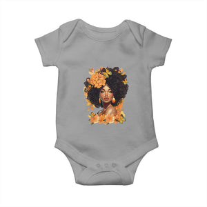 Black Women Unapologetically Dope Juneteenth Black History Baby Onesie TS01 Sport Gray Print Your Wear