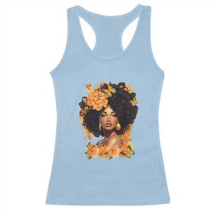 Black Women Unapologetically Dope Juneteenth Black History Racerback Tank Top TS01 Light Blue Print Your Wear