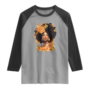 Black Women Unapologetically Dope Juneteenth Black History Raglan Shirt TS01 Sport Gray Black Print Your Wear