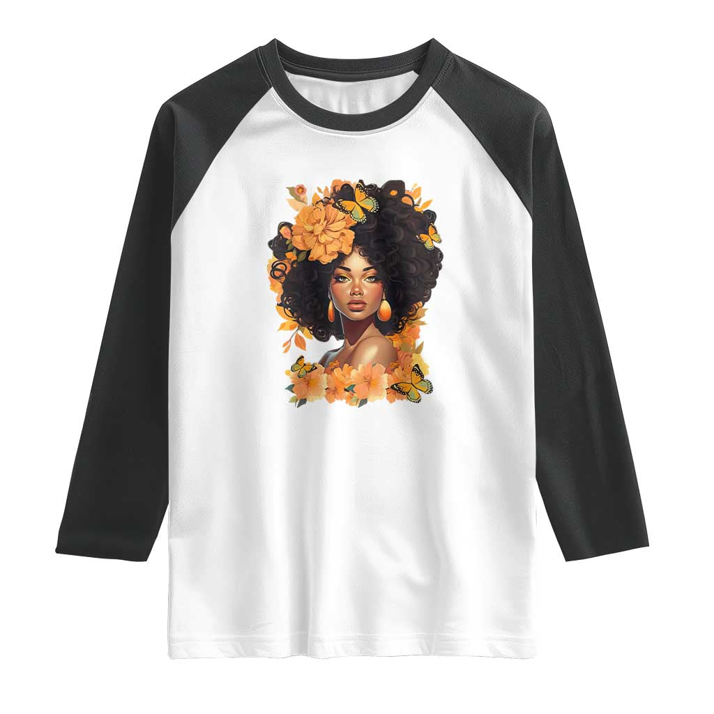 Black Women Unapologetically Dope Juneteenth Black History Raglan Shirt TS01 White Black Print Your Wear