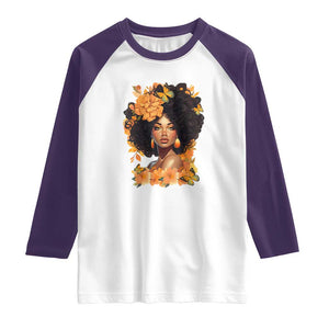Black Women Unapologetically Dope Juneteenth Black History Raglan Shirt TS01 White Purple Print Your Wear