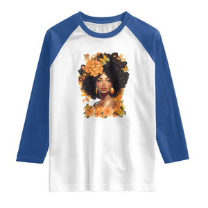 Black Women Unapologetically Dope Juneteenth Black History Raglan Shirt TS01 White Royal Print Your Wear