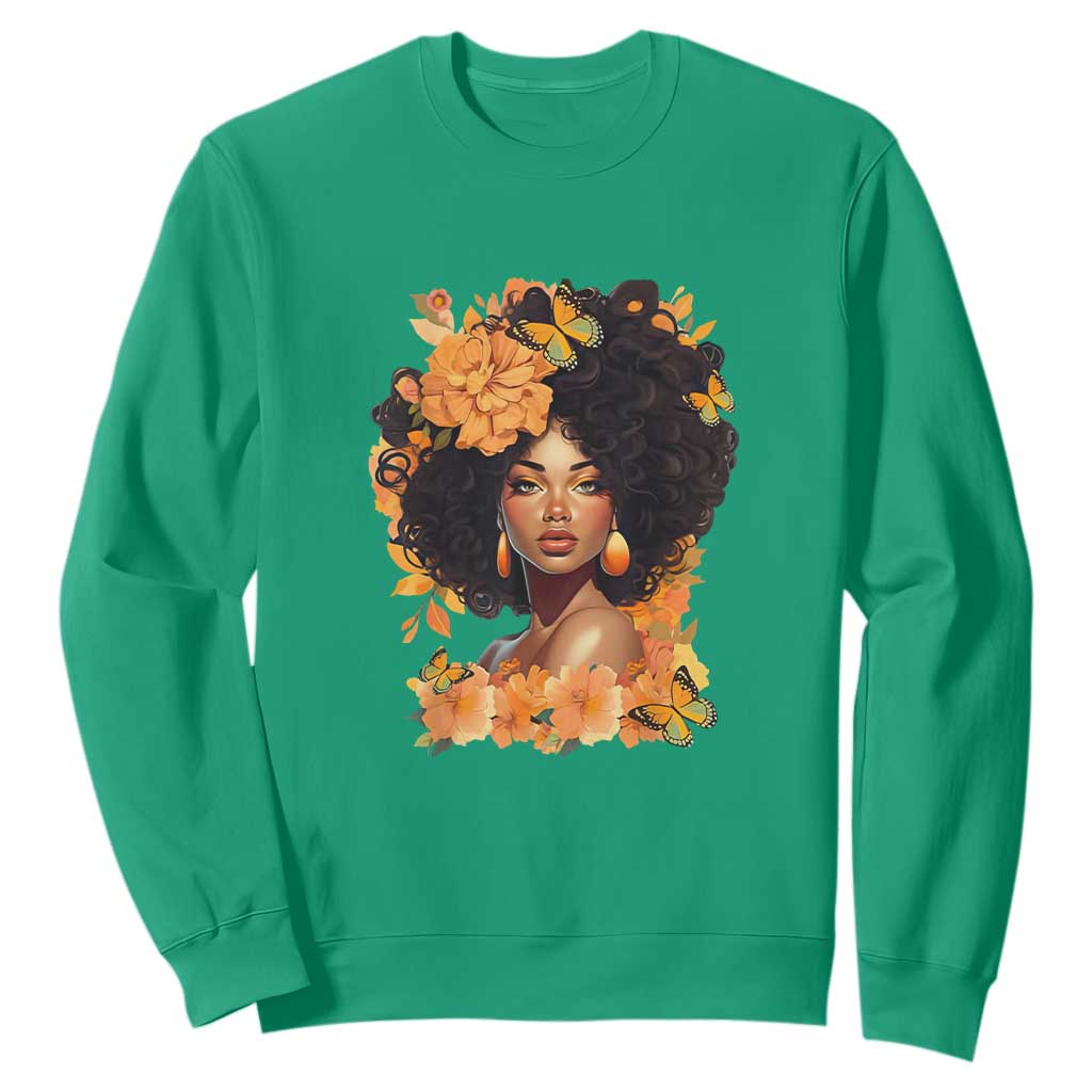 Black Women Unapologetically Dope Juneteenth Black History Sweatshirt TS01 Irish Green Printyourwear