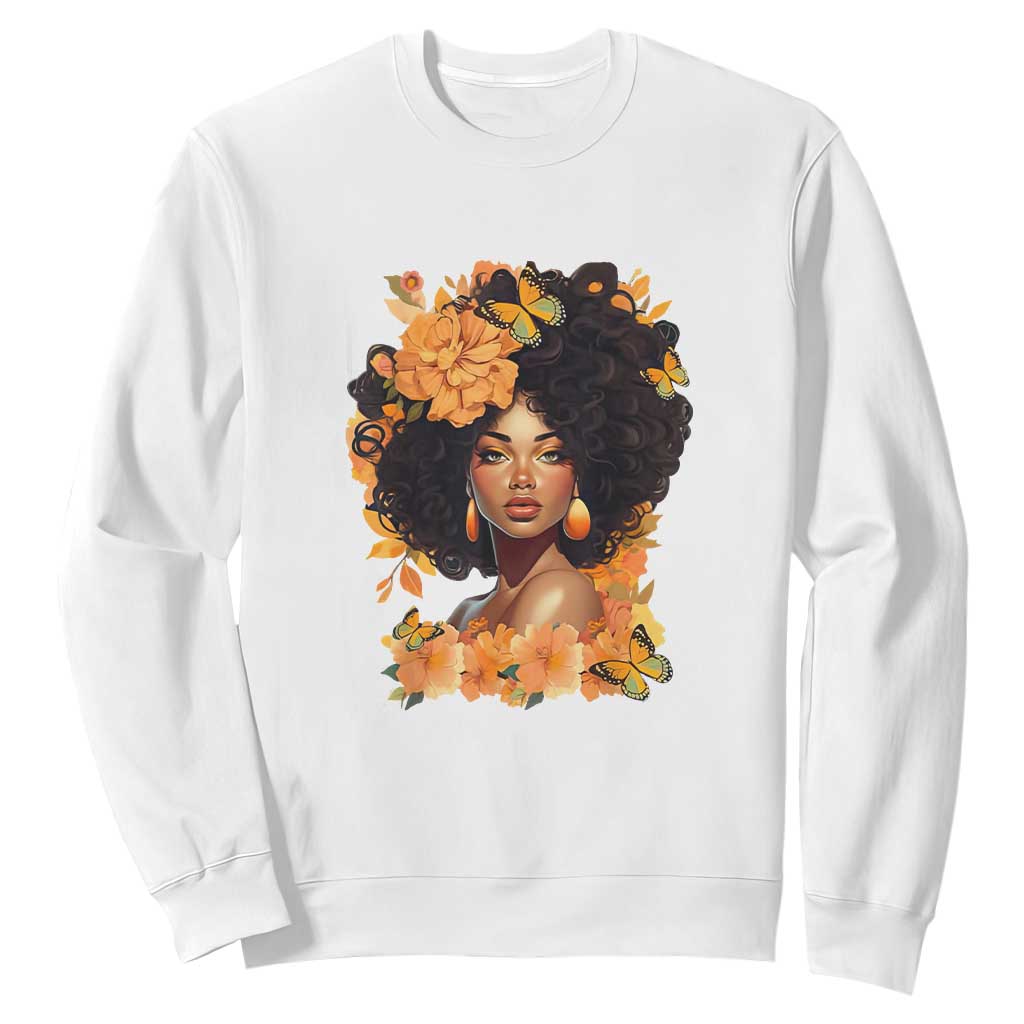 Black Women Unapologetically Dope Juneteenth Black History Sweatshirt TS01 White Printyourwear