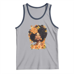 Black Women Unapologetically Dope Juneteenth Black History Tank Top TS01 Athletic Heather Navy Print Your Wear