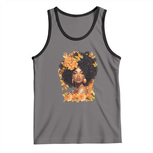 Black Women Unapologetically Dope Juneteenth Black History Tank Top TS01 Deep Heather Black Print Your Wear